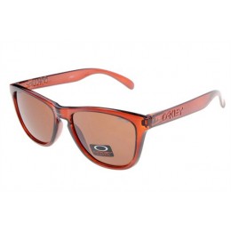 Oakley Frogskins In Polished Rootbeer And Vr50 Brown Gradient Sunglasses
