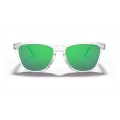 Oakley Frogskins Xs Youth Fit Polished Clear Frame Prizm Jade Lens Sunglasses