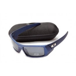 Oakley Gascan In Nave Blue And Black Iridium Sunglasses
