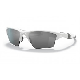 Oakley Half Jacket 2.0 Xl Polished White Frame Prizm Black Polarized Lens Sunglasses