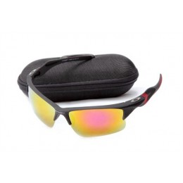 Oakley Half Jacket 2.0 Sunglass Matte Black And Fire Iridium Sunglasses