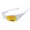 Oakley Hijinx In White And Fire Iridium Sunglasses