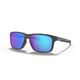 Oakley Holbrook Mix Low Bridge Fit Matte Black Tortoise Frame Prizm Sapphire Polarized Lens Sunglasses