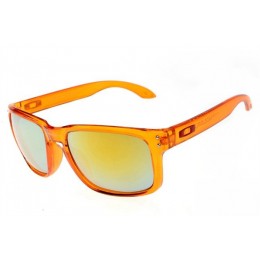 Oakley Holbrook Orange And Ice Iridium Sunglasses