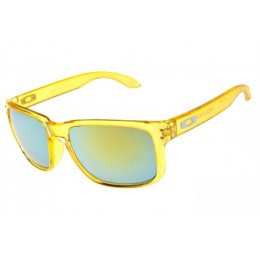 Oakley Holbrook Yellow And Ice Iridium Sunglasses