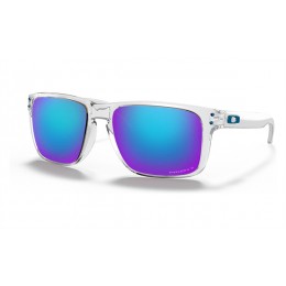 Oakley Holbrook Xl Polished Clear Frame Prizm Sapphire Polarized Lens Sunglasses