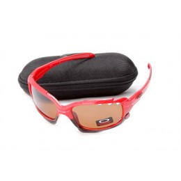 Oakley Jawbone In Red And Brown Sunglasses