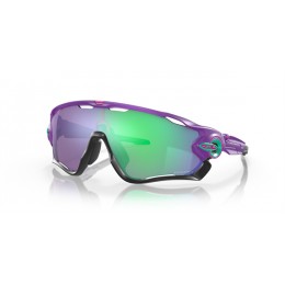 Oakley Jawbreaker Shift Collection Matte Electric Purple Frame Prizm Jade Lens Sunglasses