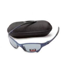 Oakley Juliet In Artesian Blue And Grey Iridium Sunglasses