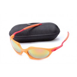 Oakley Juliet In Orange Flare And Fire Iridium Sunglasses