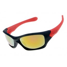 Oakley Pit Bull In Matte Black And Red And Fire Iridium Sunglasses