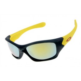Oakley Pit Bull In Matte Black  And Yellow And Fire Iridium Sunglasses