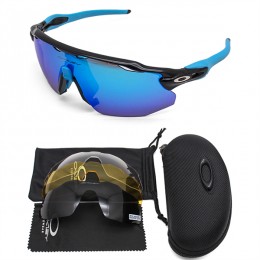 Oakley Radar Ev Polished Blue And Blue Iridium Sunglasses
