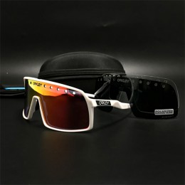 Oakley Sutro White And Ruby Ink Sunglasses