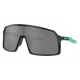 Oakley Sutro Polished Black Green Frame Prizm Black Lens Sunglasses