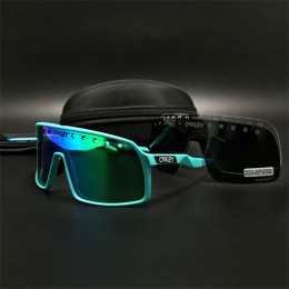 Oakley Sutro Green And Blue Iridium Sunglasses
