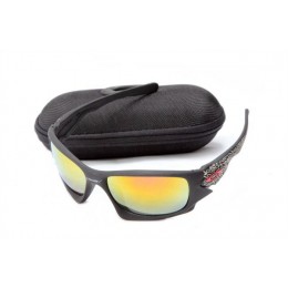 Oakley Ten In Matte Black And Fire Iridium Sunglasses