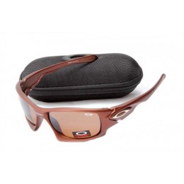 Oakley Ten In Matte Brown And Vr28 Iridium Sunglasses