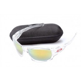 Oakley Ten In Clear And Fire Iridium Sunglasses