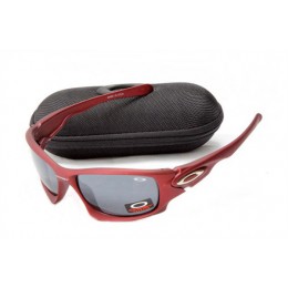 Oakley Ten In Matte Red And Black Iridium Sunglasses
