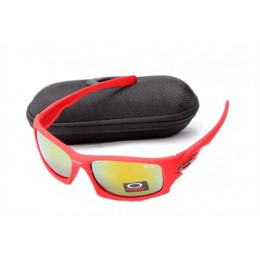 Oakley Ten In Matte Red And Fire Iridium Sunglasses
