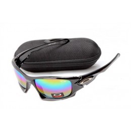 Oakley Ten In Polished Black And Ice Iridium Sunglasses