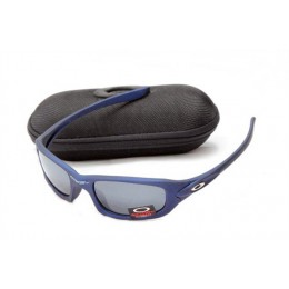 Oakley Xs Fives Matte Blue And Dim Grey Sunglasses