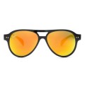 Ray Ban Rb1091 Cats 5000 Black And Orange Sunglasses