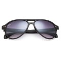 Ray Ban Rb1091 Cats 5000 Black And Light Purple Sunglasses