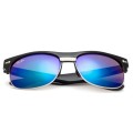 Ray Ban Rb20257 Clubmaster Black And Crystal Blue Sunglasses