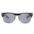 Ray Ban Rb20257 Clubmaster Black And Crystal Gray Sunglasses