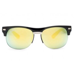 Ray Ban Rb20257 Clubmaster Black And Crystal Green Sunglasses