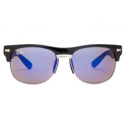 Ray Ban Rb20257 Clubmaster Black And Crystal Purple Sunglasses