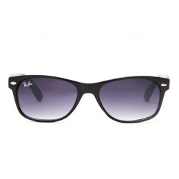 Ray Ban Rb2132 Wayfarer Black And Clear Purple Sunglasses