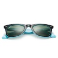 Ray Ban Rb2140 Original Wayfarer Black With Blue And Light Green Sunglasses