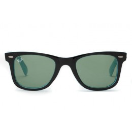 Ray Ban Rb2140 Original Wayfarer Black With Blue And Light Green Sunglasses