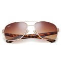 Ray Ban Rb2483 Aviator Tortoise And Clear Brown Sunglasses