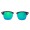 Ray Ban Rb3016 Clubmaster Black And Blue Iridium Sunglasses
