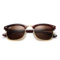 Ray Ban Rb3016 Clubmaster Tortoise And Brown Sunglasses