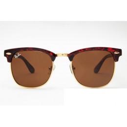 Ray Ban Rb3016 Clubmaster Tortoise And Brown Sunglasses