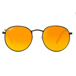 Ray Ban Rb3089 Round Black And Orange Gradient Sunglasses