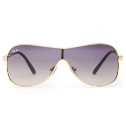 Ray Ban Rb3466 Highstreet Gold And Light Purple Gradient Sunglasses