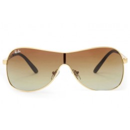 Ray Ban Rb3466 Highstreet Gold And Light Brown Gradient Sunglasses