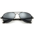 Ray Ban Rb3806 Aviator Black And Light Gray Sunglasses