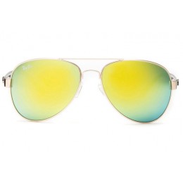 Ray Ban Rb3806 Aviator Gold And Clear Jade Gradient Sunglasses