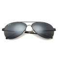Ray Ban Rb3811 Aviator Black And Dark Gray Sunglasses