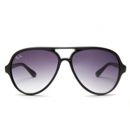 Ray Ban Rb4125 Cats 5000 Black And Clear Purple Gradient Sunglasses
