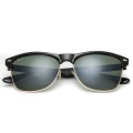 Ray Ban Rb4175 Clubmaster Oversized Black And Light Green Sunglasses