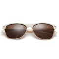 Ray Ban Rb4175 Clubmaster Oversized White And Brown Sunglasses