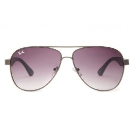 Ray Ban Rb8812 Aviator Gray And Crystal Purple Sunglasses